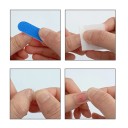 Design-Metallnagelset Mandelform Mittlere Größe 24 Stück Selbstklebende 3D-Acryl-Maniküretipps für die Heimmaniküre 2