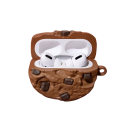 Design sušienky čokoládová cookie púzdro pre AirPods 1 2 Odolný silikónový obal proti nárazom, prachu a poškriabaniu s prístupom k portu 4