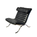 Designové lounge křeslo s posuvnou opěrkou hlavy Rozměry 65 x 95 x 80 cm Ocelový rám a potah ve vzhledu kůže Do obývacího pokoje i ložnice 3