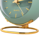 Desk Clock Alarm 10.5 x 9 x 7 cm Compact Design for Home and Office Use 4