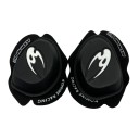 Deslizadores negros profesionales para rodillas 16,5 x 13 cm Protectores de rodillas para competiciones de motociclismo Motocross Conducción en carretera Equipamiento de seguridad 1