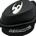 Deslizadores negros profesionales para rodillas 16,5 x 13 cm Protectores de rodillas para competiciones de motociclismo Motocross Conducción en carretera Equipamiento de seguridad 2