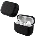 Deslumbrante estojo de couro para auscultadores Apple Air Pods Proteção rígida, resistente a arranhões, compatível com carregamento 13