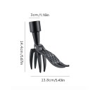 Desmalezadora portátil 14,4x13,8 cm Herramienta de jardín manual Cuchara para desarraigar y enraizar Herramienta simple para desmalezar sin mango 2