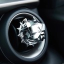 Désodorisant d'air pour voiture Bulldog décoration de ventilation parfum de voiture compact 5,5 × 5,5 cm pour intérieur de véhicule 5
