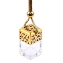 Désodorisant de voiture suspendu, bouteille de parfum en verre, huiles essentielles, bouteille d&#39;arôme, miroir, décoration intérieure de voiture 5