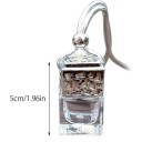 Désodorisant de voiture suspendu, bouteille de parfum en verre, huiles essentielles, bouteille d&#39;arôme, miroir, décoration intérieure de voiture 3
