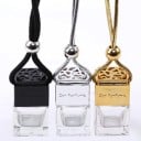 Désodorisant de voiture suspendu, bouteille de parfum en verre, huiles essentielles, bouteille d'arôme, miroir, décoration intérieure 5