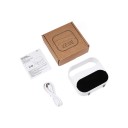 Despertador digital com luz nocturna e simulação do amanhecer 3 cores de luz 2 despertadores Bateria 2000 mAh 11 x 3,2 x 11,8 cm Branco Para o quarto 5