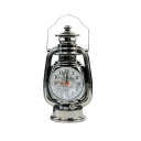 Despertador em forma de lâmpada a petróleo retro com pega de arame Mostrador analógico com motivo da Torre Eiffel Plástico Dimensões 10 x 7,5 4