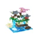 Detaille micro bouwset Taohuatan 145 x 135 x 110 mm Chinese landschap met LED verlichting Creatief model van het meer Culturele mini decoratie 1