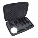 Detectoare de pește HIRISI S7-4D cu semnalizare LED și receptor Set 4 detectoare în husă cu fermoar material ABS Negru Pentru pescuit de crap 1
