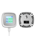 Detector de fum și gaze combustibile CO WiFi Alarmă Afișaj LCD Tuya Smart App USB-C Power Telecomand Monitoring Alarma de securitate 65×65×30mm 2