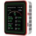 Detektor jakości powietrza WiFi 15 w 1 z wyświetlaczem TFT Przenośny tester PM0,3 PM2,5 PM10 CO2 TVOC HCHO AQI Pomiar i kontrola za pomocą 2