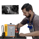 Detektor úniku dymu do auta Foxwell SD201 vákuový tester tesnosti potrubia vstavané čerpadlo dymový režim napájanie 12 V šedý so žltou 4