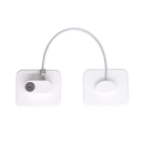 Dětská bezpečnostní pojistka s ocelovým lankem 260 mm samolepicí zámek 70×70 mm pro nábytek dveře okna spotřebiče 3