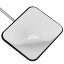 Dětská bezpečnostní pojistka s ocelovým lankem 260 mm samolepicí zámek 70×70 mm pro nábytek dveře okna spotřebiče 5