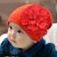 Dětská čepice s květinou J3130 2