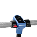 Dětská elektrická koloběžka s Bluetooth hudbou a LED displejem, motor 110W, baterie 60Wh, dojezd 5–8 km, nosnost 60 kg, modrá, pro děti 5