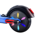Dětská elektrická koloběžka s LED displejem a osvětlením, motor 125W, rychlost 16 km/h, baterie 24V 2,6Ah, 6palcová kola, skládací 4