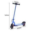 Dětská elektrická koloběžka s LED displejem a osvětlením, motor 125W, rychlost 16 km/h, baterie 24V 2,6Ah, 6palcová kola, skládací 5