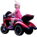 Dětská elektrická tříkolová motorka s klíčkem a sedadlem z umělé kůže, 120x69x50 cm, nosnost 50 kg, pro děti 3–12 let 1