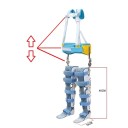 Dětská Kloubová Ortéza Na Nohy Nastavitelná Podpora Kyčlí Kolen a Kotníků Pro Podporu Vazů 45 cm Modro-bílá Pro Rehabilitaci 6