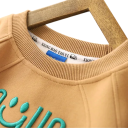 Detská mikina s dlhým rukávom a výšivkou SMILE Bavlna a polyester Jednofarebný top pre chlapcov aj dievčatá Jarný a jesenný voľný strih 5