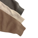 Dětská pletená mikina s kapucí a kapsami Bavlna a polyester Jednobarevný vintage svetr s dlouhým rukávem pro chlapce i dívky Různé barvy 8