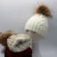 Detská pletená zimná čiapka s brmbolcom J3234 2