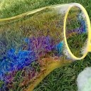 Dětská sada na bubliny 6 ks Miska 20,5 cm Velké mýdlové bubliny Plast netoxický různé barvy sada pro tvorbu bublin na oslavy a rodinné akce 3