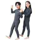Detská súprava tričko s dlhým rukávom a tepláky Unisex jednofarebný set Výstrih do O Pohodlné oblečenie pre deti na doma i von Celoročný obleček 1
