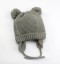 Detská zimná pletená čiapka s uškami J2474 5