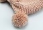 Detská zimná pletená čiapka s uškami J2474 2