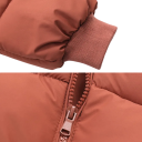 Dětská zimní bunda z polyesternu a bavlny Unisex teplá bunda na zip s kapsami Zimní bunda pro děti s kapucí s ušima Roztomilý zimní kabátek 5