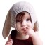 Dětská zimní čepice s králičími oušky 1