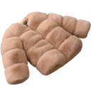 Dětská zimní dívčí bunda kožich Teplá kožešinová bunda Bavlna Polyester Viskóza Měkké hřejivé provedení Stylová zimní bunda 2
