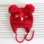 Dětská zimní pletená čepice ve tvaru medvídka J2475 3
