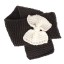 Dětská zimní pletená šála s mašlí J2476 7