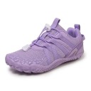 Dětské barefoot boty s elastickým šněrováním Unisex bosá obuv Prodyšná síťovina Profilovaná pryžová podrážka Na sport a volný čas 2