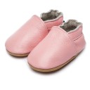 Dětské capáčky z PU kůže Nazouvací model s pružnou gumičkou po obvodu Hladká podrážka Bez zapínání Unisex botičky na doma i ke kočárku 5