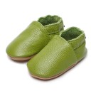 Dětské capáčky z PU kůže Nazouvací model s pružnou gumičkou po obvodu Hladká podrážka Bez zapínání Unisex botičky na doma i ke kočárku 12