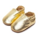 Dětské capáčky z PU kůže Nazouvací model s pružnou gumičkou po obvodu Hladká podrážka Bez zapínání Unisex botičky na doma i ke kočárku 18