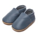 Dětské capáčky z PU kůže Nazouvací model s pružnou gumičkou po obvodu Hladká podrážka Bez zapínání Unisex botičky na doma 8