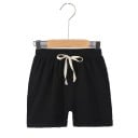 Detské chlapčenské kraťasy s elastickým pásom a sťahovacou šnúrkou vzdušné letné šortky s ohrnutým lemom 4