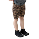 Dětské dívčí kraťasy s leopardím vzorem přiléhavé cyklistické legíny pro holky s elastickým pasem a délkou ke kolenům 1