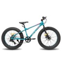 Dětské fatbike horské kolo se 7 rychlostmi a tlustými pneumatikami, 20 palců, dvoukotoučové brzdy, pro chlapce a dívky od 5 let 2