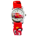 Dětské hodinky Auta Blesk McQueen Chlapecké hodinky s motivem Cars Gumový řemínek 21 cm Učení času Dárek pro fanoušky 4