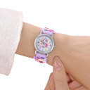 Detské hodinky s jednorožcom Farebné náramkové hodinky pre deti s ručičkami Quartz hodinky s okrúhlym ciferníkom PU opasok 29 mm 1