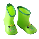 Dětské holínky unisex Nízká holeň a poutko na patě 3D aplikace na špičce Svršek z PVC Bavlněná podšívka Nazouvací boty do deště 3